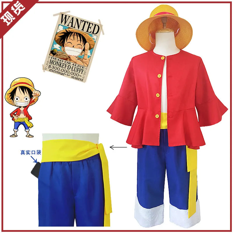 Monkey D. Luffy Pirate King Cosplay Set