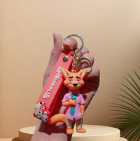 Zootopia 2 Character Lanyard Strap 3D Keychain