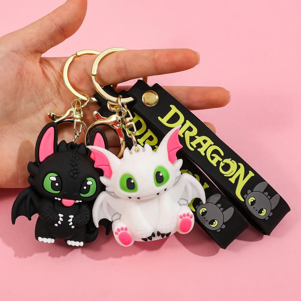 Toothless & Light Fury Elite Dragon Keychains