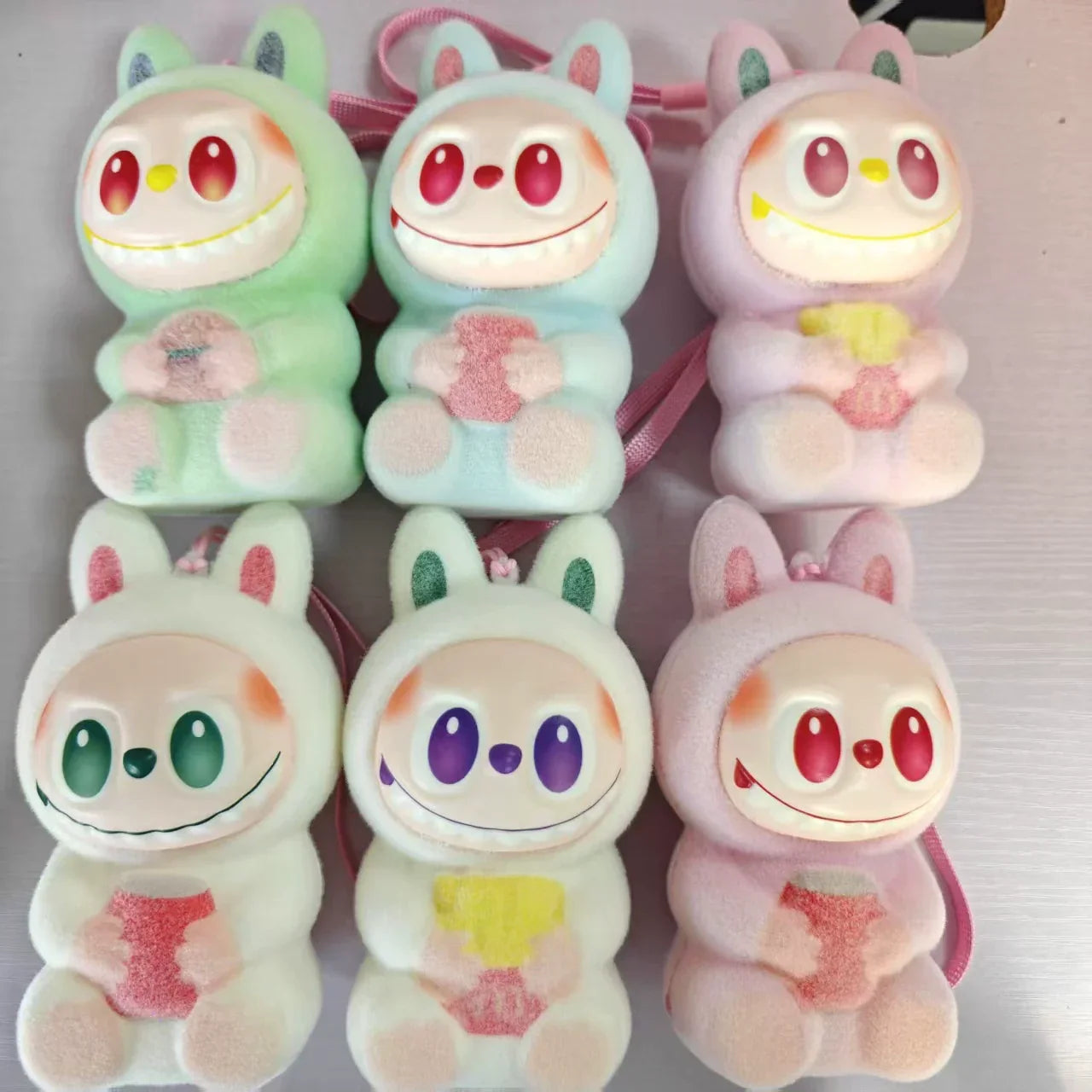 Labubu Chill Can Squishy Keychain