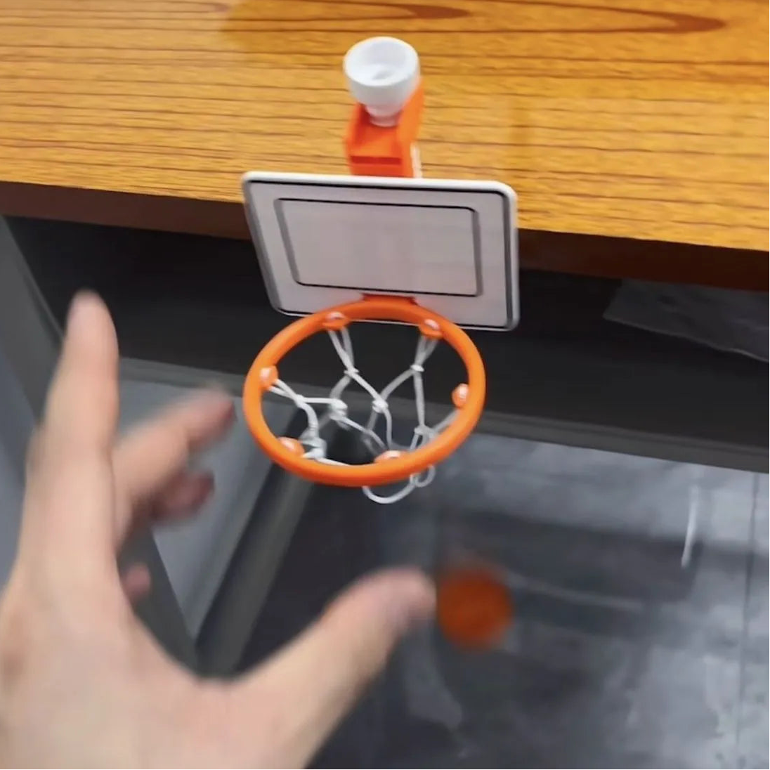 Clamp-On Mini Desktop Basketball Game