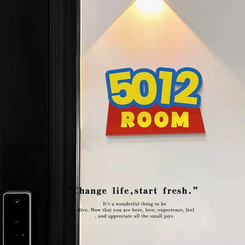 Toy Story Customised Light Luxury House Numbers