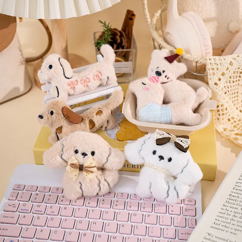 Posh Poodle Pup Plush Keychain