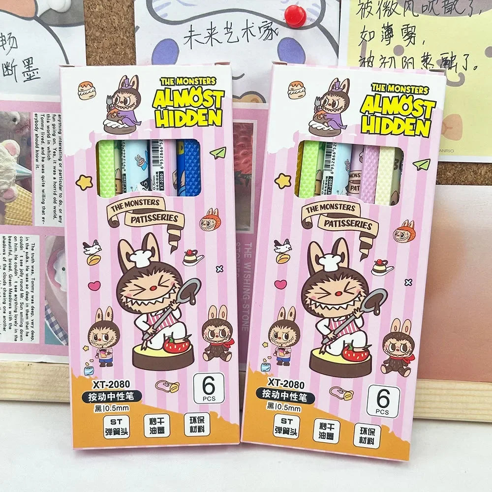 Labubu Almost Hidden Gel Pen (Set of 6)