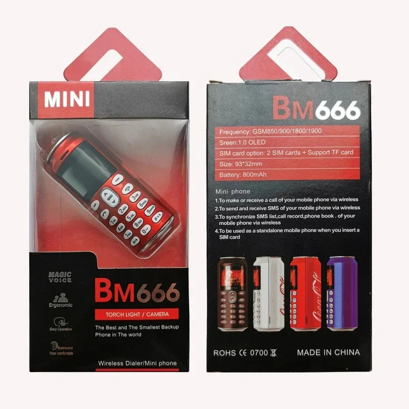 Soft Drink Can BM666 Mini Phone