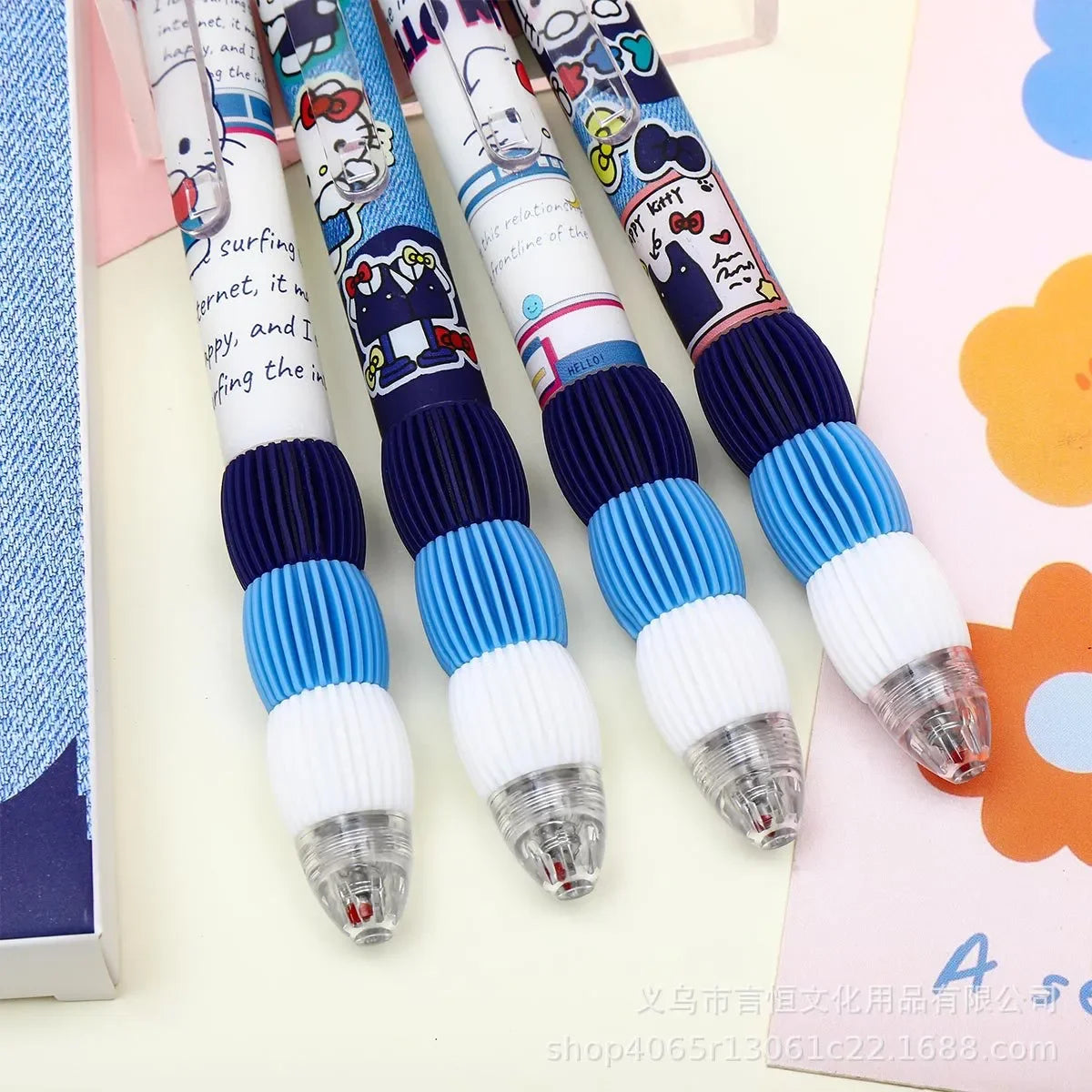 Hello Kitty Cushion Grip Gel Pen (Set of 4)