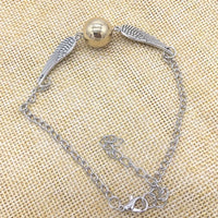Golden Snitch Dual-Tone Winged Bracelet