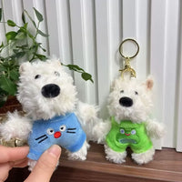 West Highland Pup Dress-up Plush Keychain
