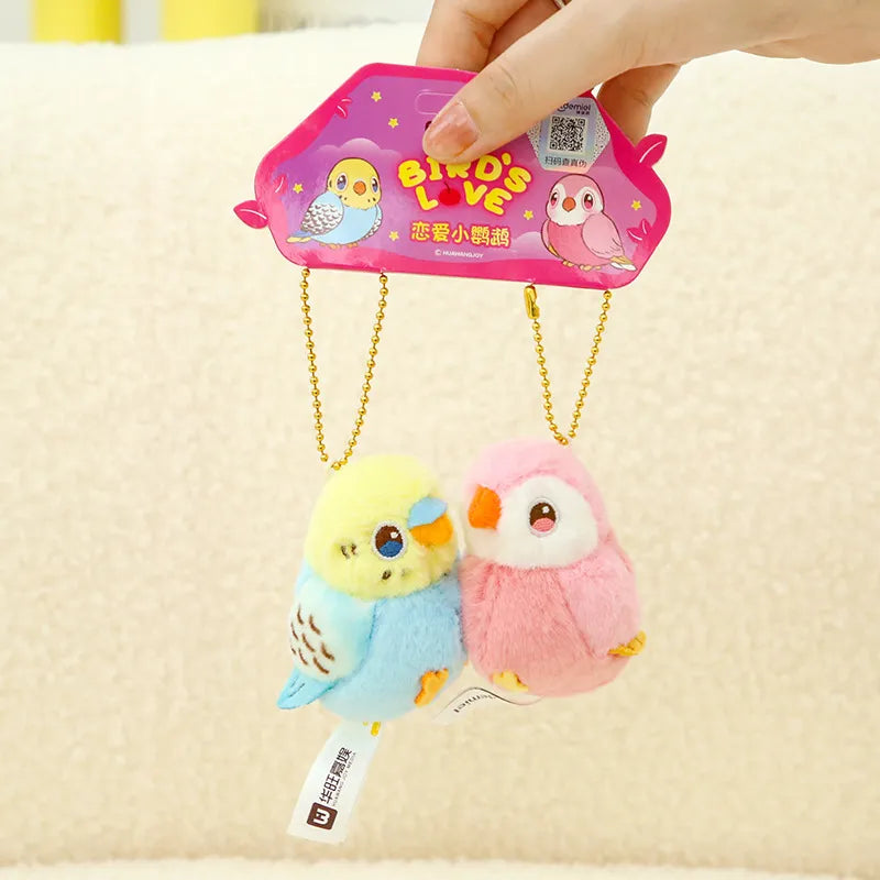Chirping Hearts Couple Keychain