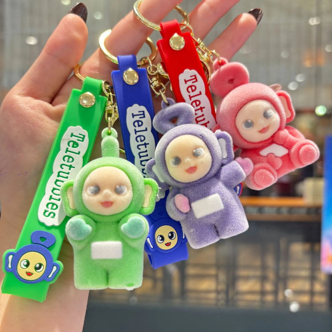Teletubbies Velvet Valley Flocked Keychain
