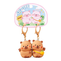 Capybara Love Magnetic Couple Keychain