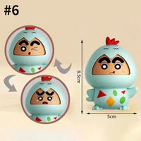 Shinichan Cheeky Chicken Expression Keychain