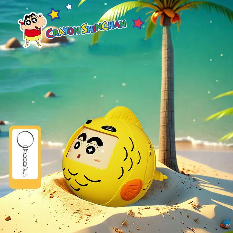 Shinichan Fishy Fin Pal Expression Keychain