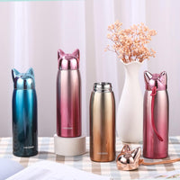 Cute Cat Fox Ears Insulated Bottle (300 ml)