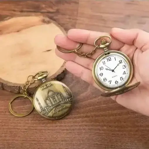 Classic Elegance Pocket Watch Keychain