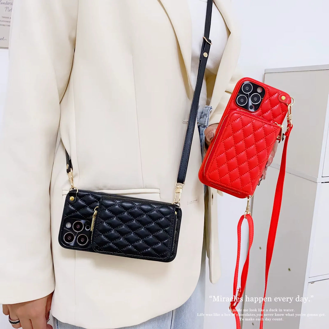Hands-Free Glam Crossbody Case (for iPhones)
