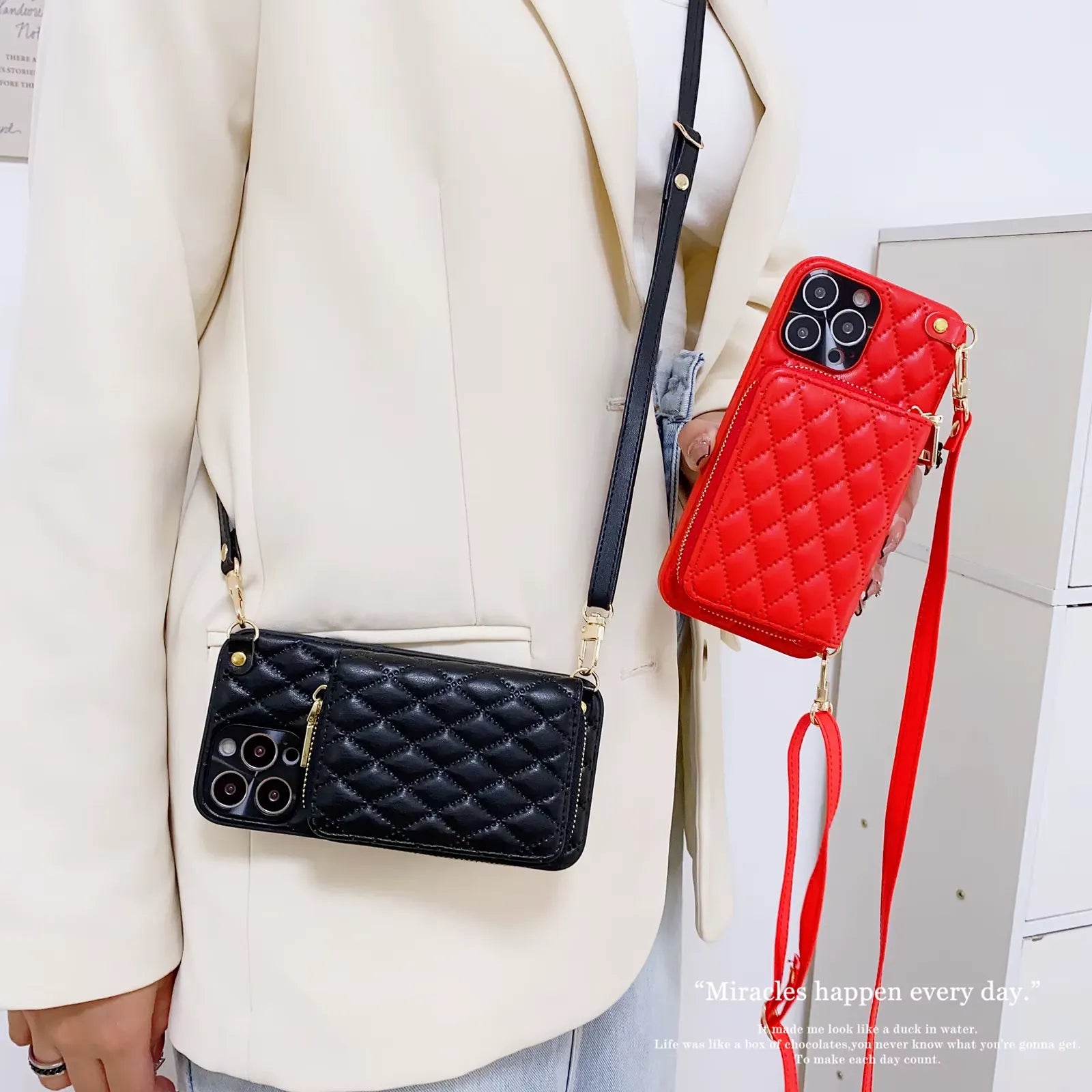 Hands-Free Glam Crossbody Case (for iPhones)