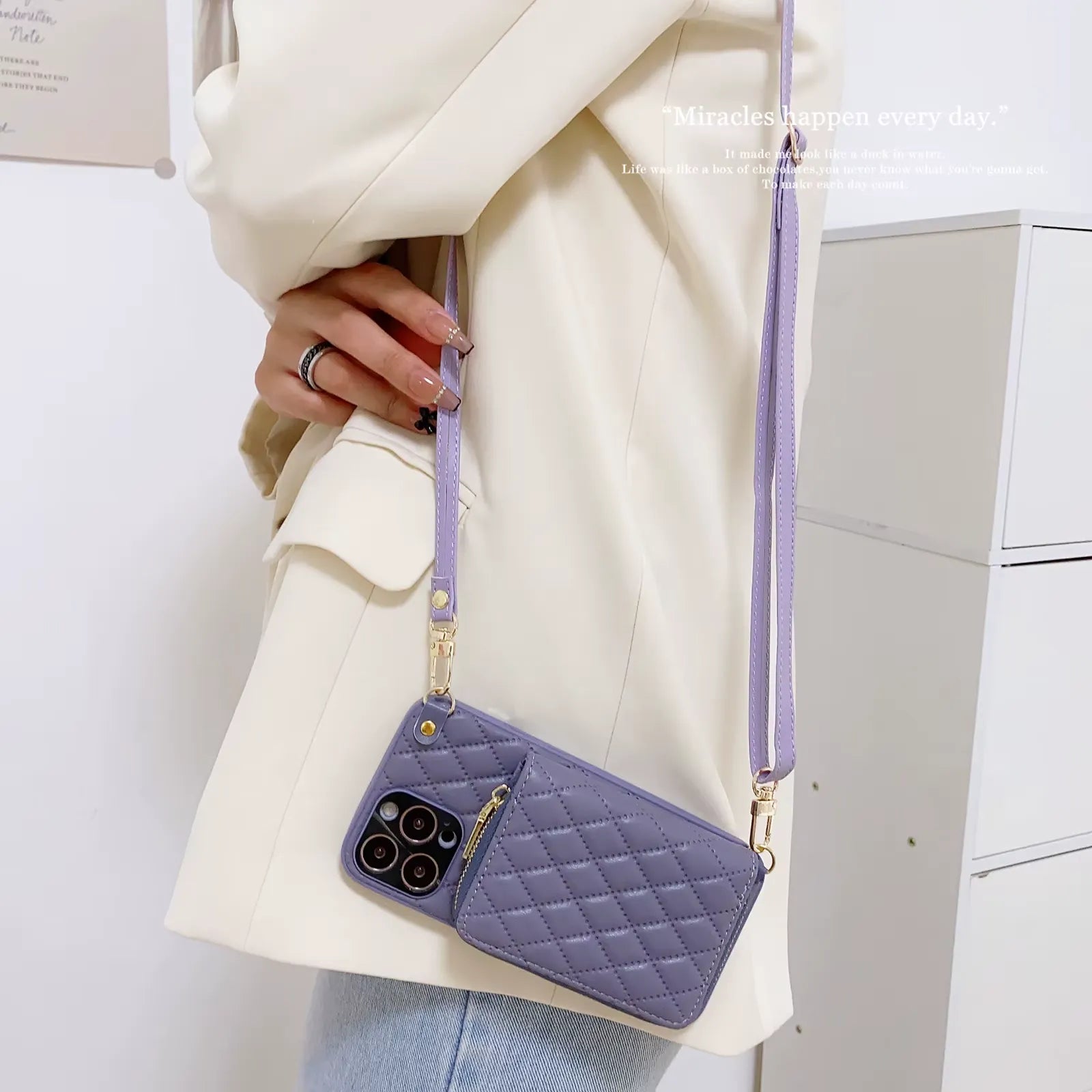 Hands-Free Glam Crossbody Case (for iPhones)