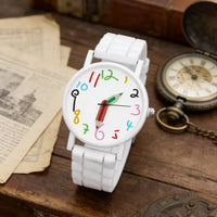 Whimsical Doodle Palette Pencil Pointer Quartz Watch