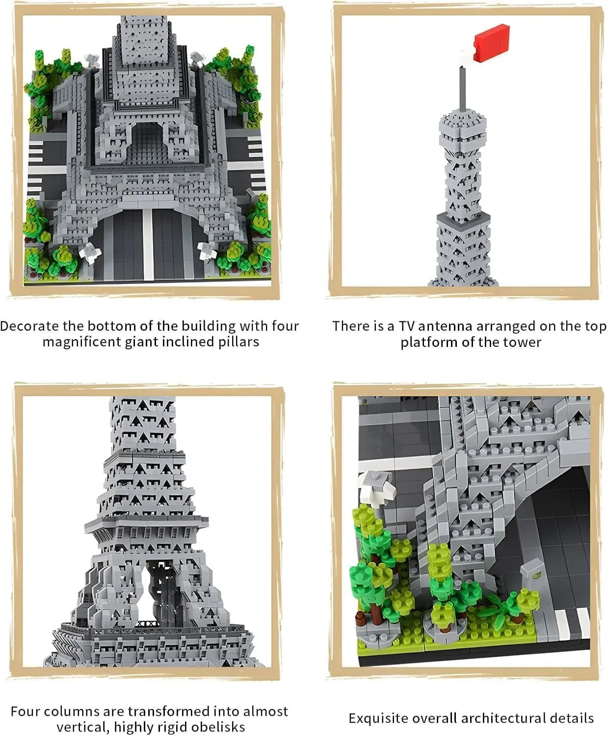 Paris Eiffel Tower Building Blocks (3000+ Pcs)