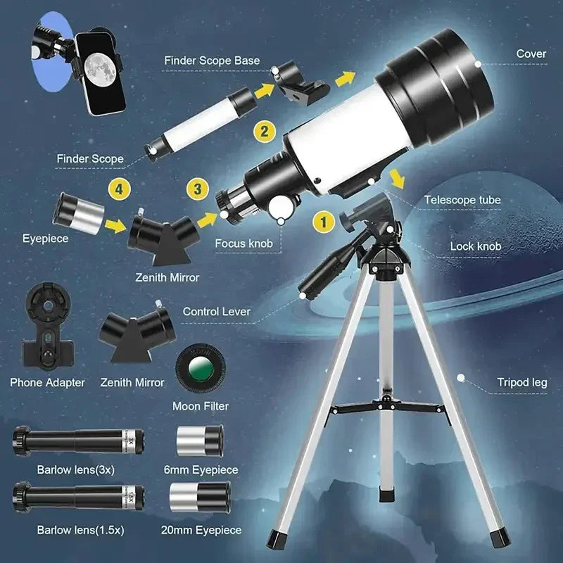 Astronomy Voyager 70mm Telescope
