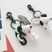 Peanuts Charm Message Keychain