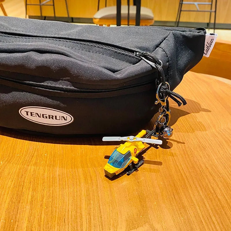 Soaring Mini Helicopter Keychain