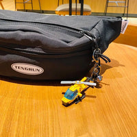 Soaring Mini Helicopter Keychain