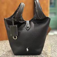 PRL Raffia Mini Basket Bag