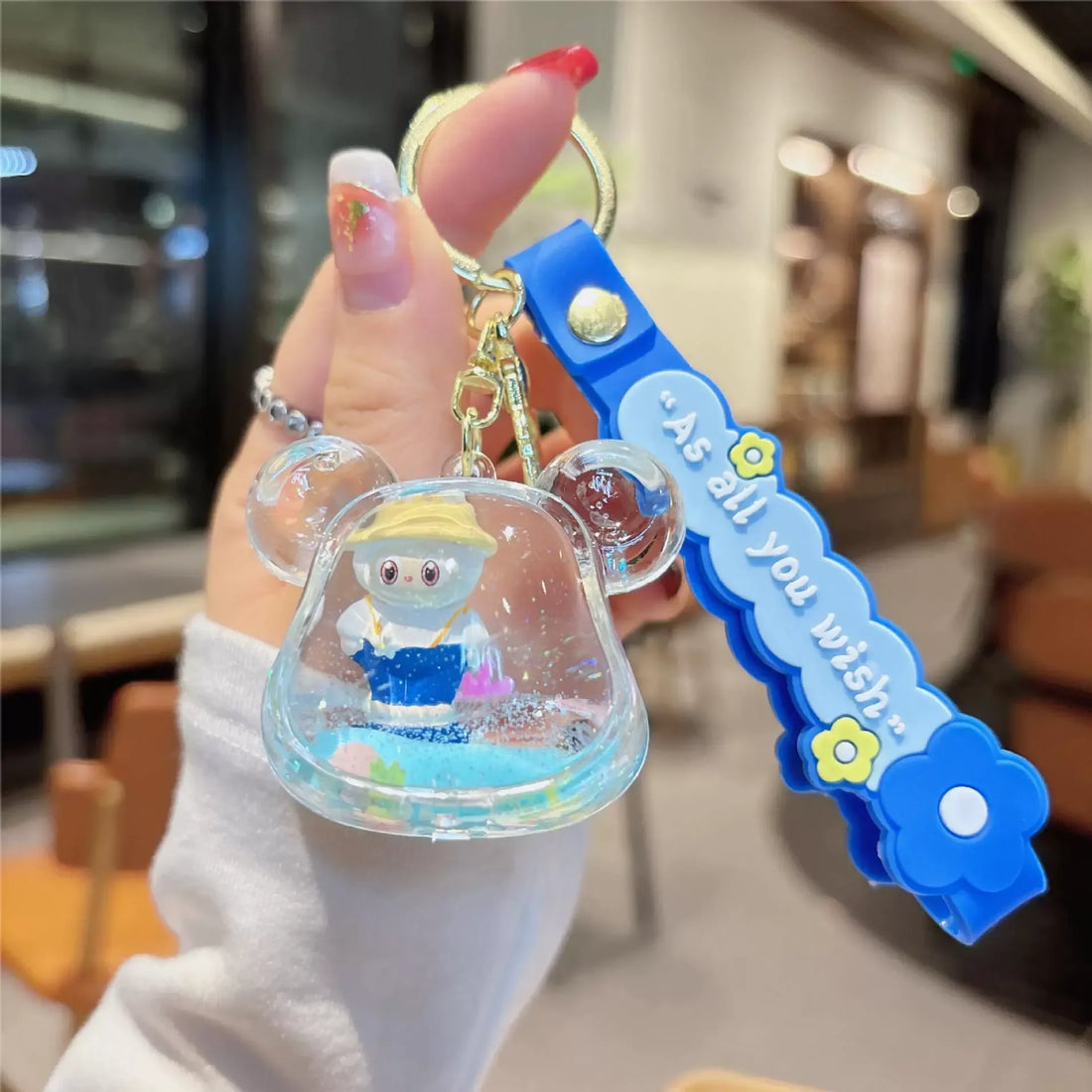 Labubu Premium Essence Liquid Keychain