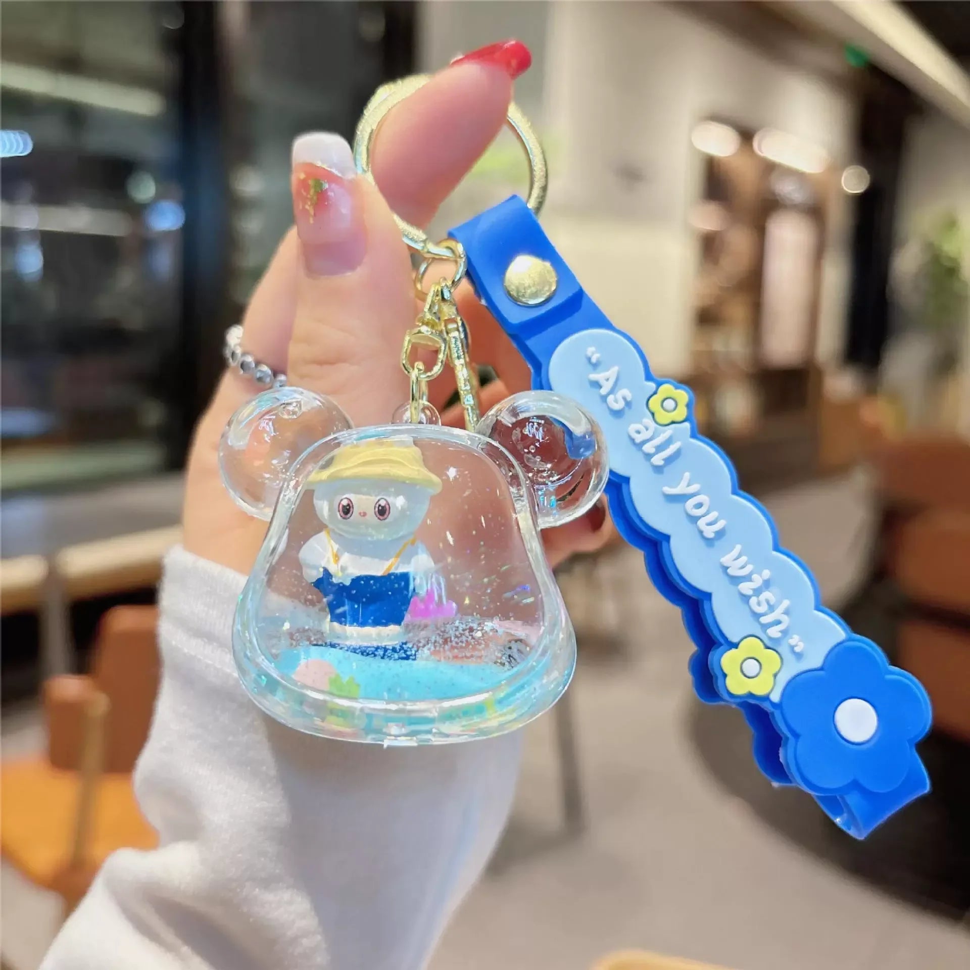 Labubu Premium Essence Liquid Keychain