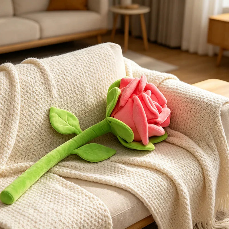 Love Blossoms Long-Stem Plush Rose