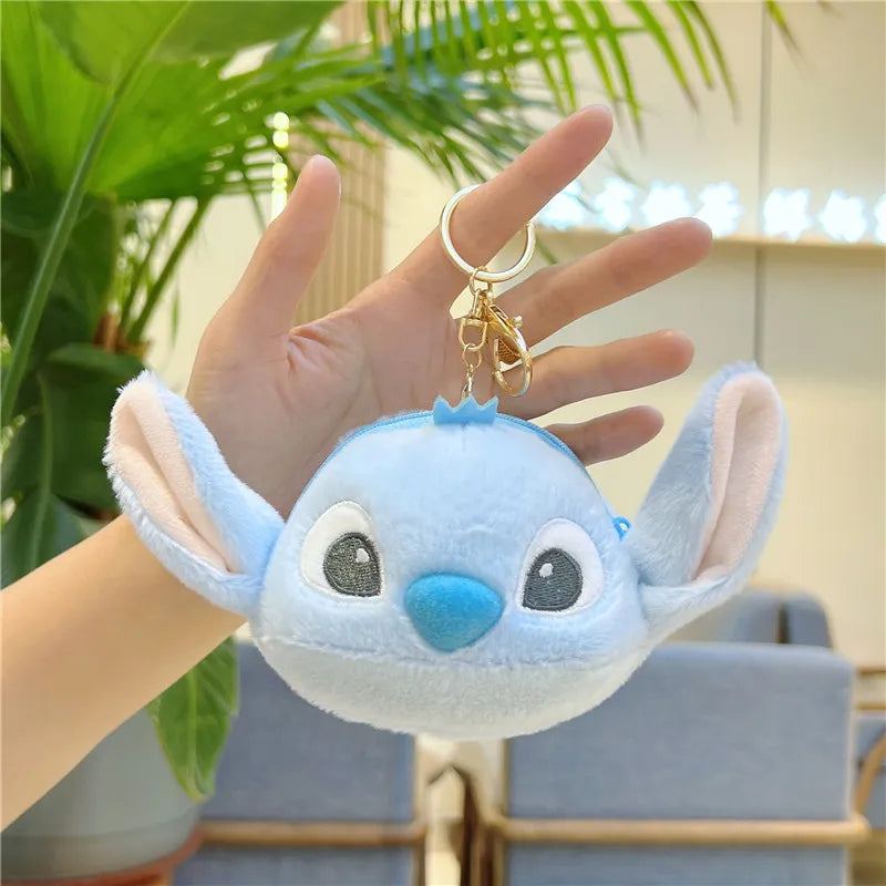 Big Head Stitch Coin Purse Keychain