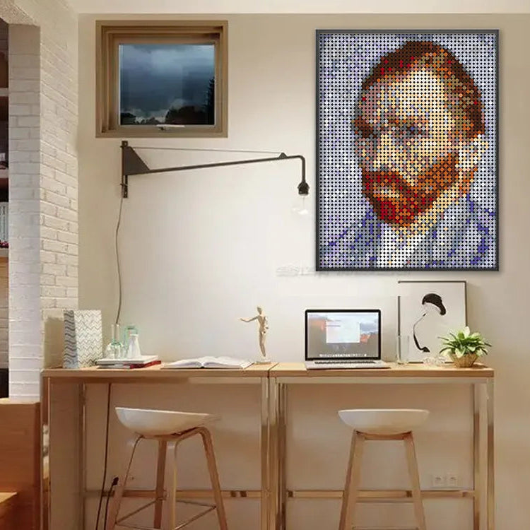 Van Gough Mosaic Pixel Art Building Blocks (3072 Pcs)