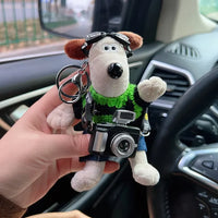 Gromit Camera Pup Plush Keychain