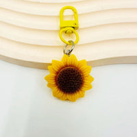 Realistic Resin Sunflower Keychain