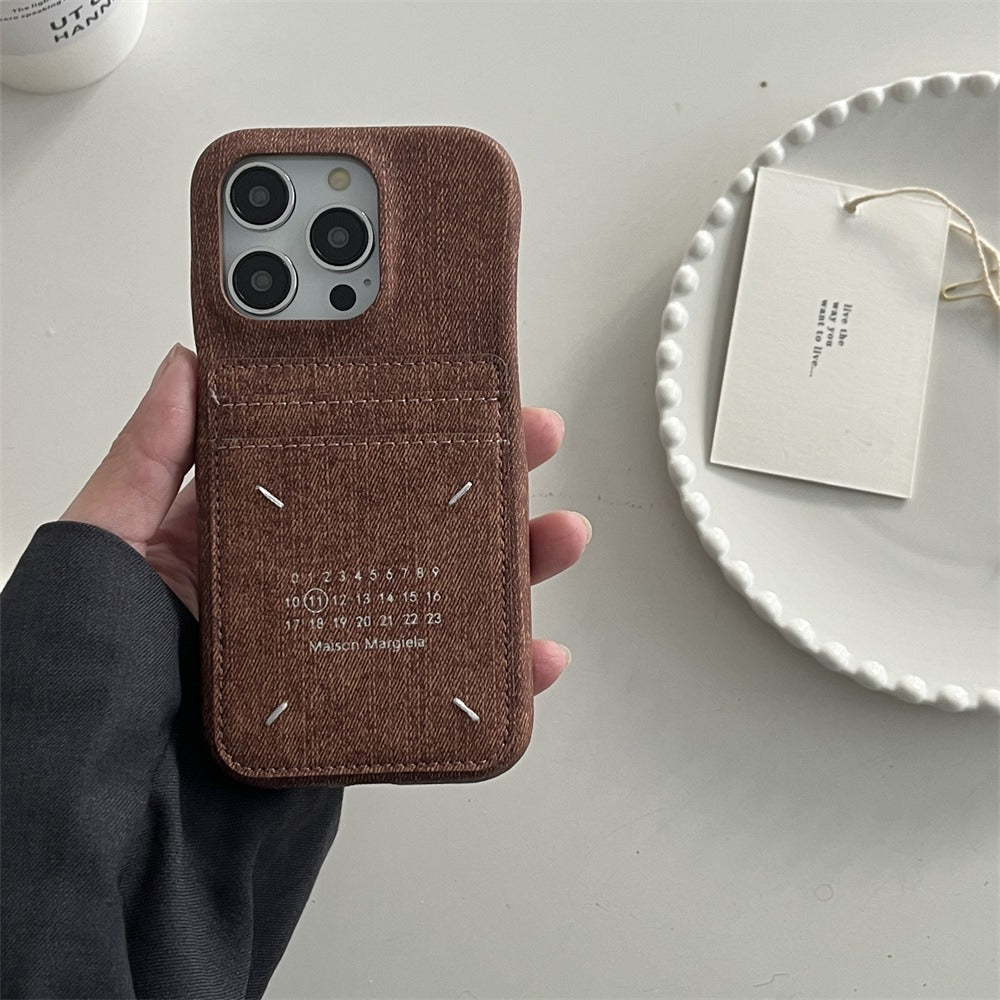 Maison Margiela Denim Cardholder Phone Case (For iPhone)