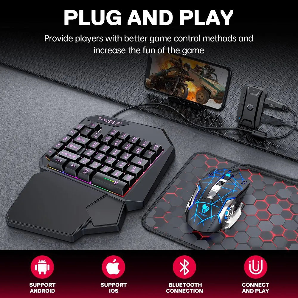 Thunderwolf T19 One Handed Keyboard