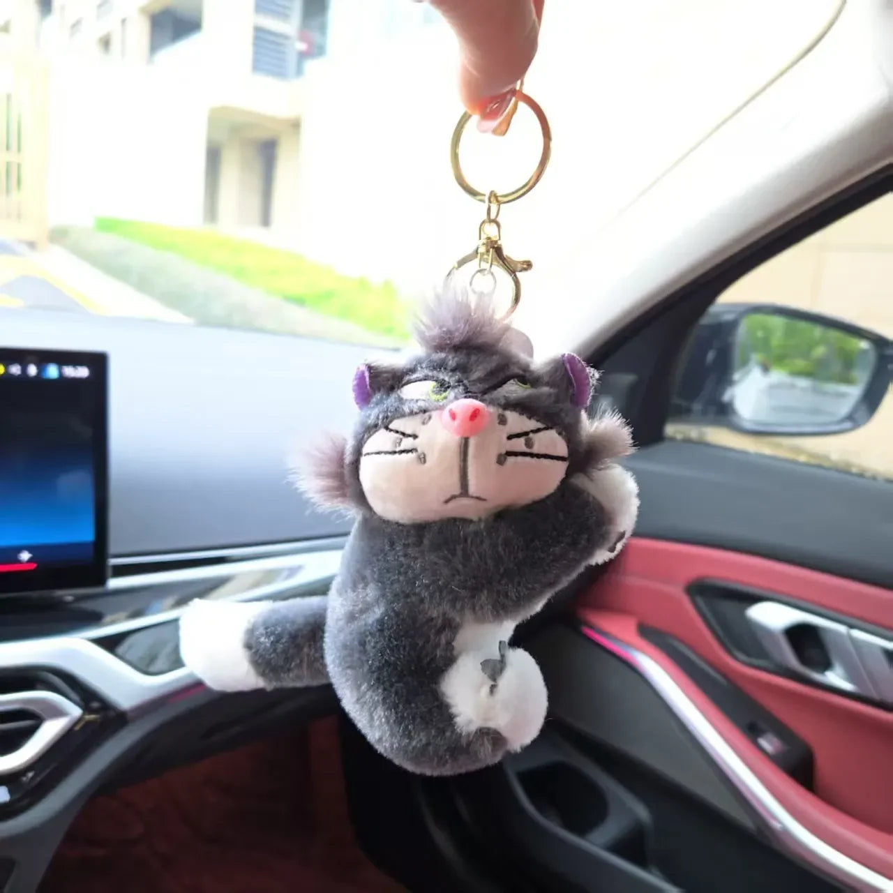 Lucifer Cat Grump Tales Plush Keychain