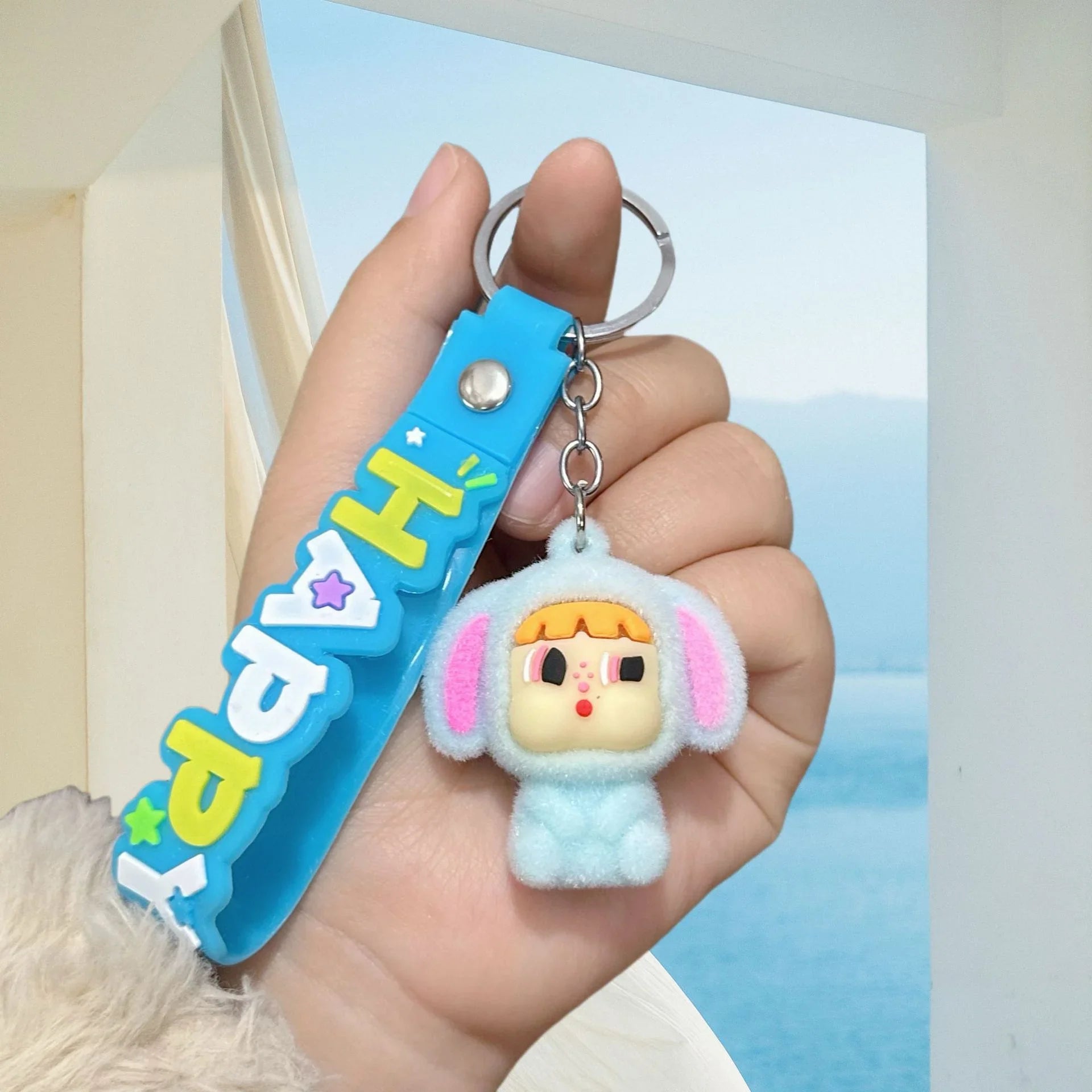Cry Baby Happy Power Keychain