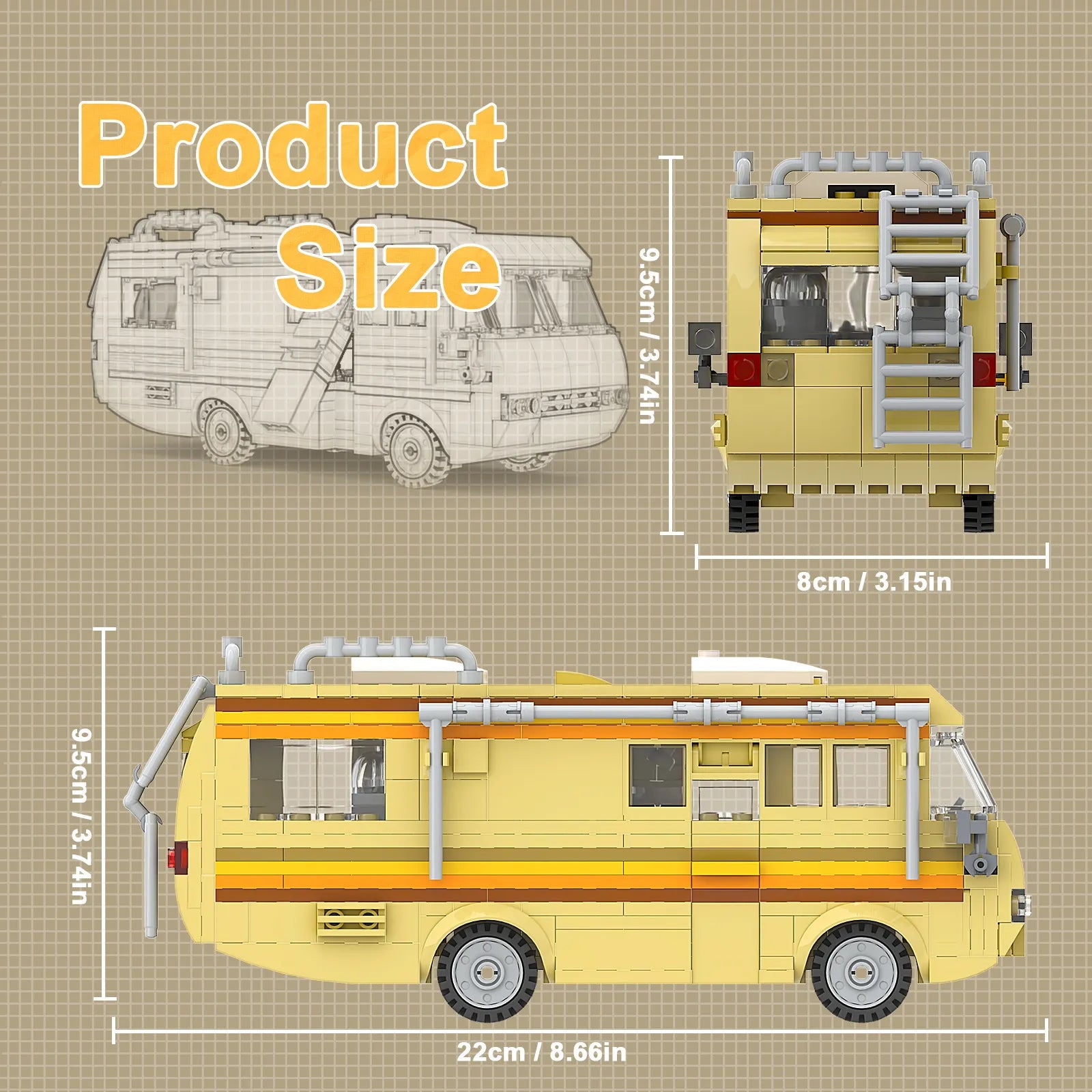 Breaking Bad Heisenberg Bus Lab Building Blocks (360 Pcs)