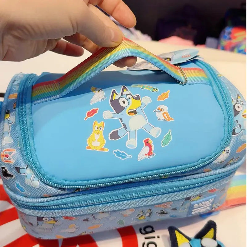 SMGL Bluey Tropical Bushland Double Decker Insulated Lunch Bag