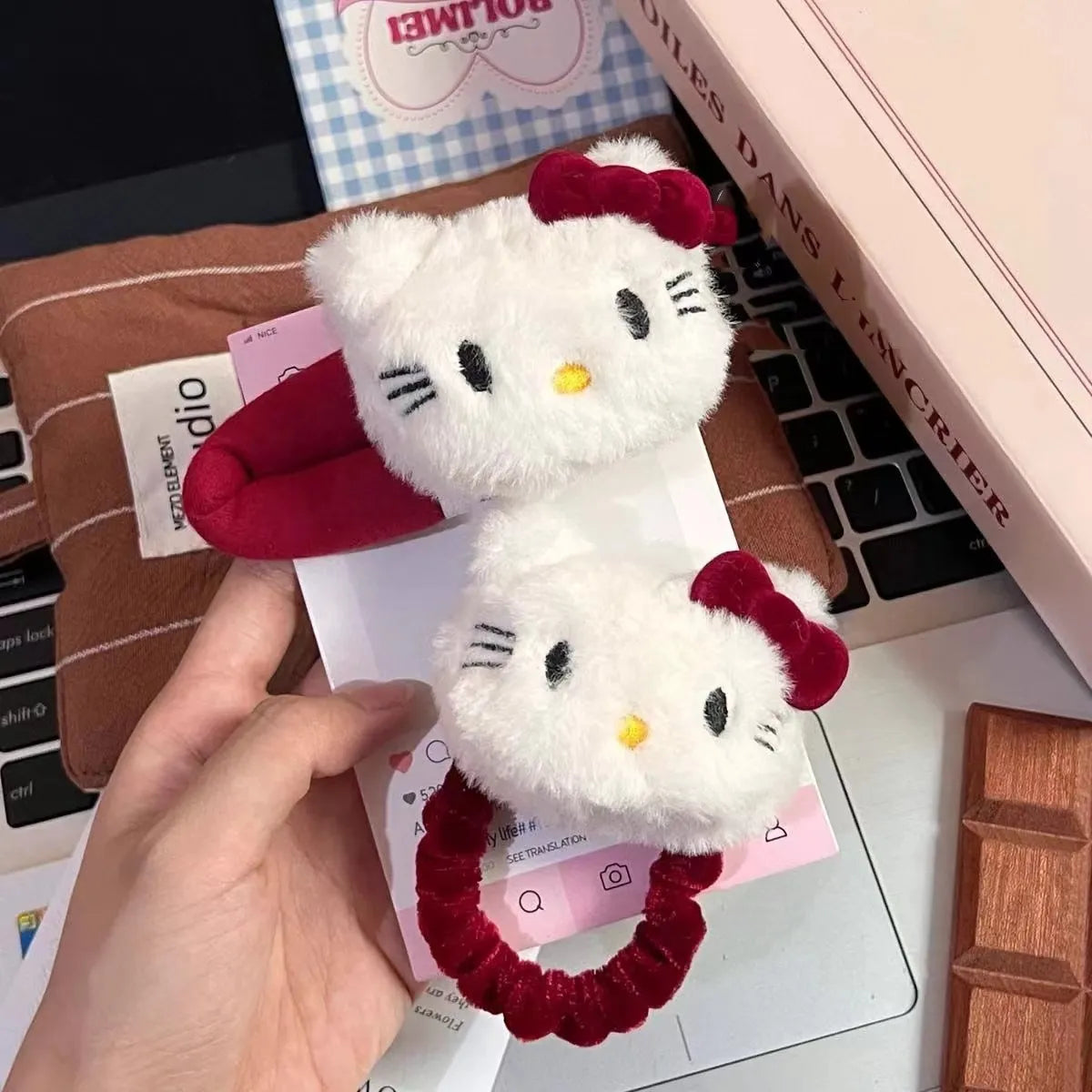 Hello Kitty Kawaii Classic Hair Band & Clip