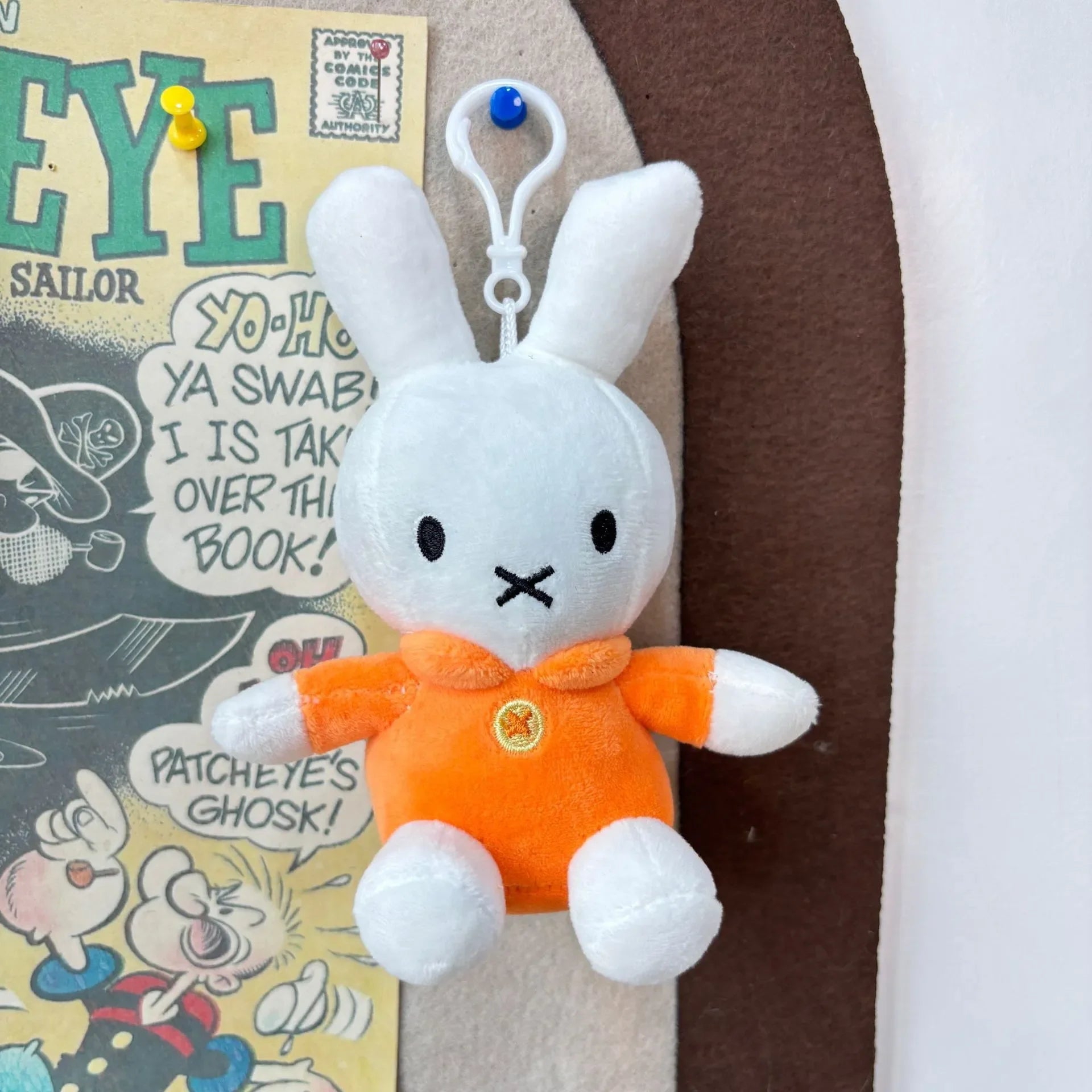 Miffy Kawaii Mirth Plush Keychain