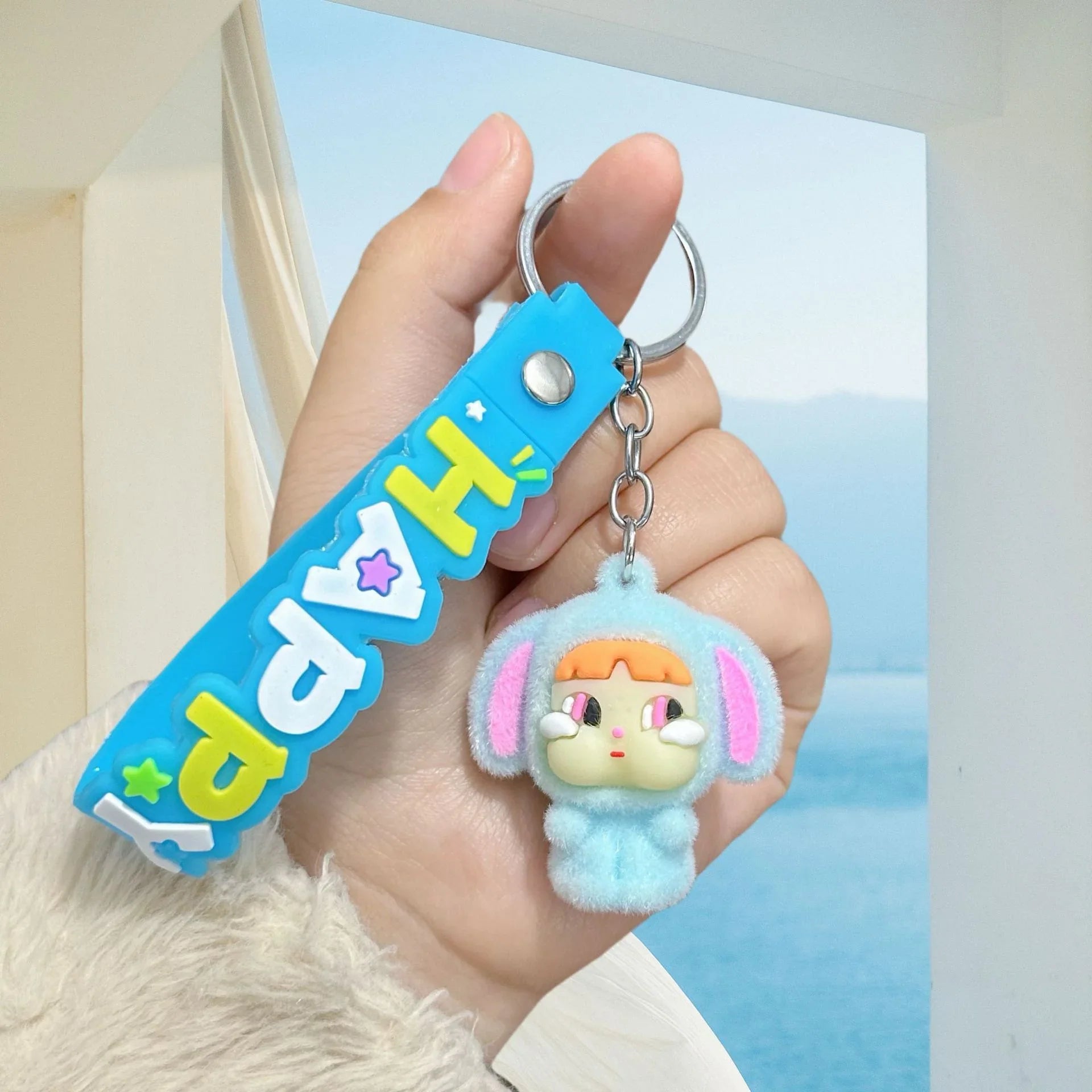 Cry Baby Happy Power Keychain