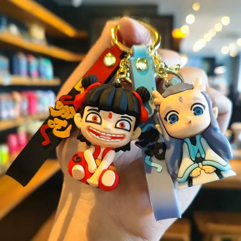 Nezha Spiritual Fight Keychain