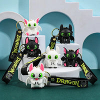 Toothless & Light Fury Elite Dragon Keychains