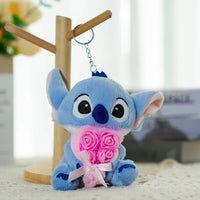 Stitch Bloom Ready Plush Keychain