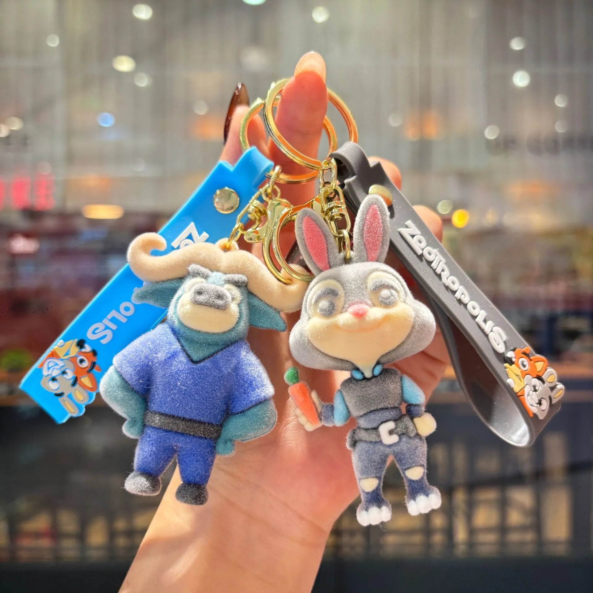 Zootopia Rabbit Keychain Zootopia Velvet Vibes Flocked Keychain