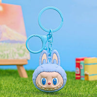Mega Head Labubu Silicone Keychain